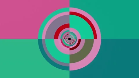 Color VJ loop tunnel in bright colors Stock Footage 143760274