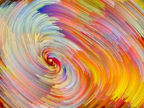 Color Vortex Abstraction Illustrazione stock