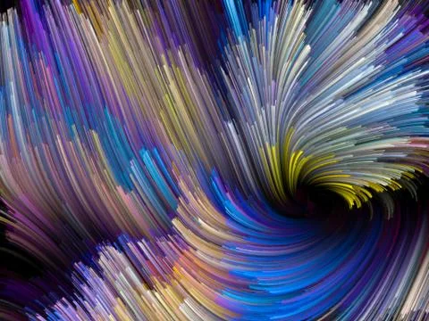 Color Vortex Background Stock Illustration