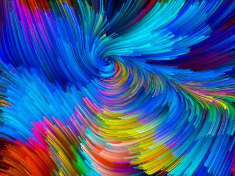 Color Vortex Background Illustrazione stock