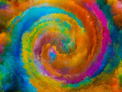 Color Vortex Stock Illustration