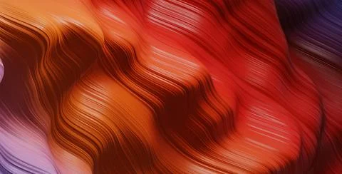 Color wave 3D. abstract background Stock Illustration