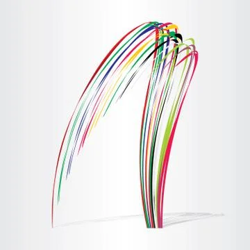 Color wave abstract background Stock Illustration