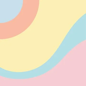 Color wave background vector design template 库存插图