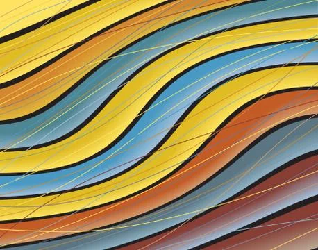 Color wave Stock Illustration