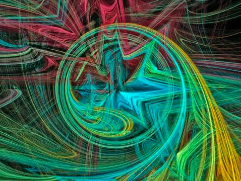 Color wave. Stock Illustration