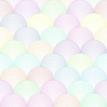 Color wave seamless pattern on vector art. 스톡 일러스트