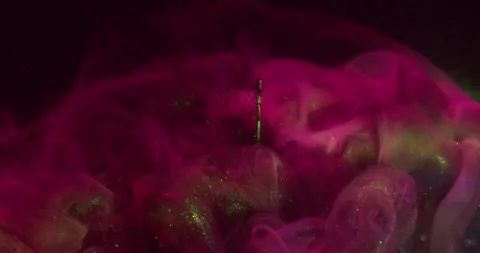 Color wave steam texture paint light bulb swirl Stock Footage 323781685