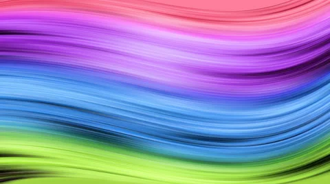 Color waves changes colors in throughout the spectrum,computer generated Stock Footage 52789695