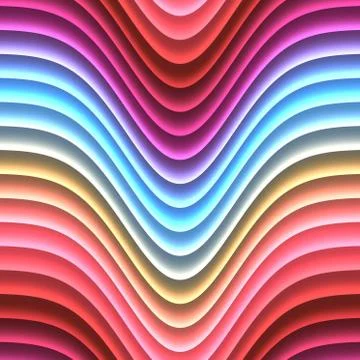 Color waves generated seamless texture Stock Illustration