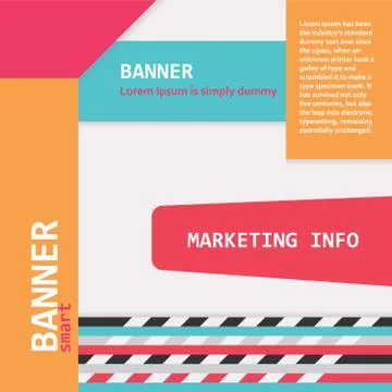 Color web banners Stock Illustration