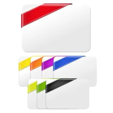 Color web ribbons Stock Illustration