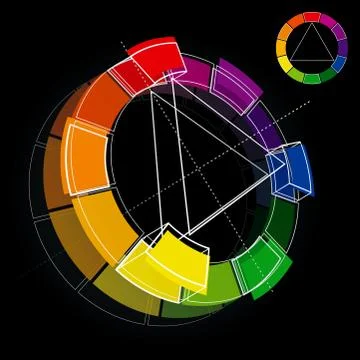 Color wheel Stock Illustration