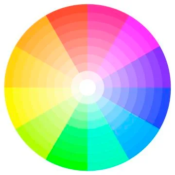 Color wheel Stock-Illustration