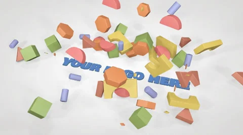 Color Wood Blocks AE Template Stock After Effects