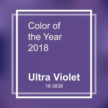 Color of the year 2018 Illustrazione stock