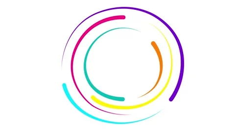 Color2 circular frame 7 white Stock-Footage 334238903
