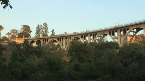 Colorado Bridge Pan Vídeo Stock 8650383