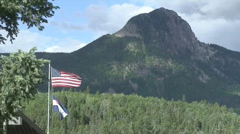Colorado flag Video stock 493710