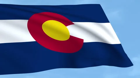 Colorado flag Stock Footage 321421917