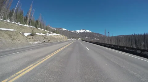 Colorado Highway Driving Stock Footage