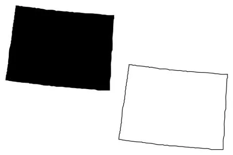 Colorado map vector Stock Illustration