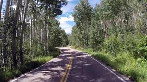 Colorado Mountain Drive Stock Footage 53254901