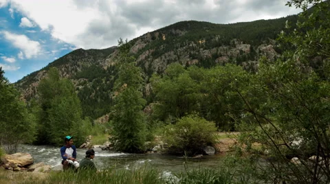 Colorado Mountain Stream Time Lapse Stock Footage 65029584