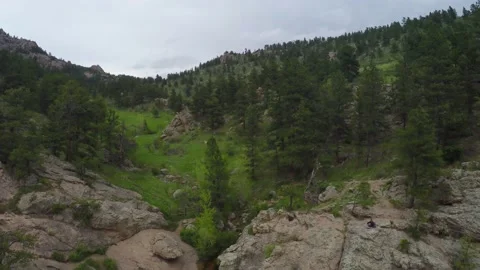 Colorado Mountains Ariel 4K Footage Stock Footage