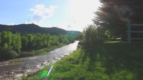 Colorado Mountains River Video stock 40429470