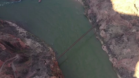 Colorado River from directly down 库存影片 100996282