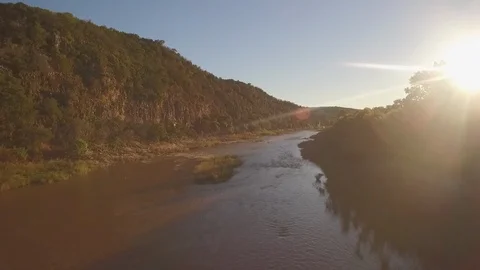Colorado River at sunset Stock Footage 90669765