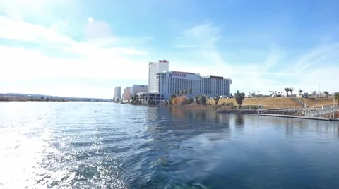 Colorado River Through Laughlin Nevada 库存影片 49244983