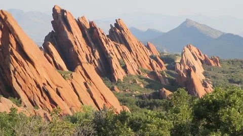 Colorado Rock Formations Stock Footage