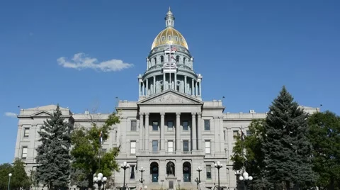 Colorado State Capitol Building Stock Footage 54168301
