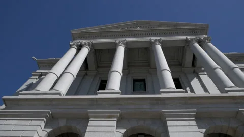 Colorado State Capitol Columns Stock Footage 234198836