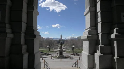 Colorado State Capitol Statue Stock Footage 234201927