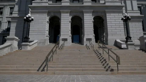 Colorado State Capitol Steps Stock Footage 234198727