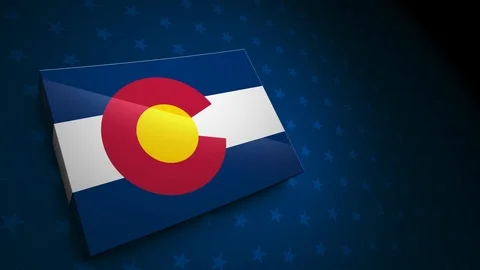 Colorado State Election Background 01 Stock Footage 125084052