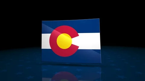 Colorado State Election Background 05 Stock Footage 125084129