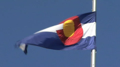 Colorado State Flag Stock Footage 234555