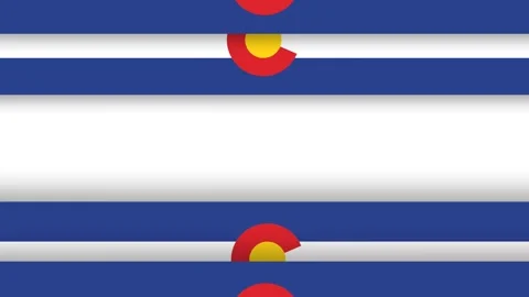 Colorado State Flag Frame Background for Colorado Day Celebration. Видео 340329463