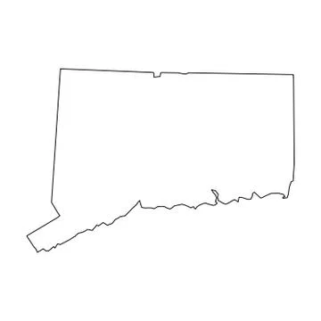Colorado, state of USA - solid black outline map of country area. Simple flat Ilustração Stock