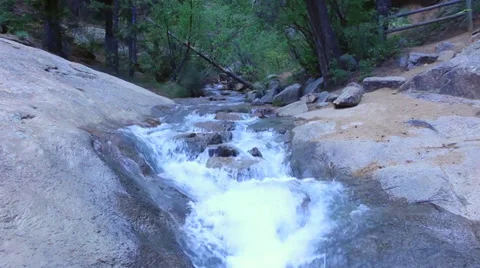 Colorado Stream - Down Cliff Stock Footage 38972816