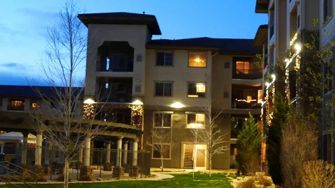 Coloradoans Howling at 8 P.M. During Coronavirus Quarantine Stock Footage 128162770