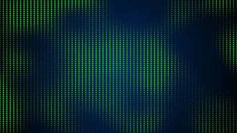 Colored 3D rendering background of green round dots of different sizes on blue Stock Illustration