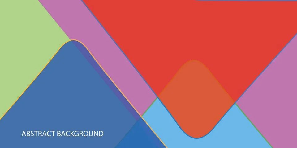 Colored abstract background. Geometric shape overlap layers. Illustrazione stock