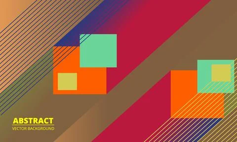 Colored abstract background with geometric shapes. Stock Illustration
