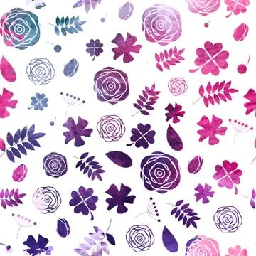 Colored Abstract  Background Seamless Pattern. Vector Illustration Stock Illustration