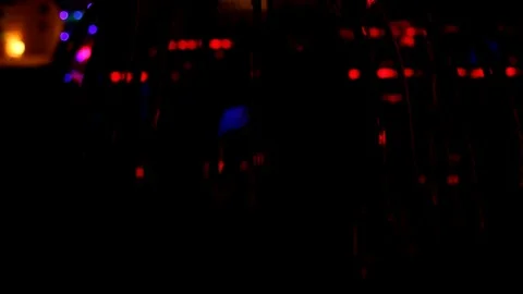 Colored Abstract Blurred Light Background in the night club Stock Footage 71831009